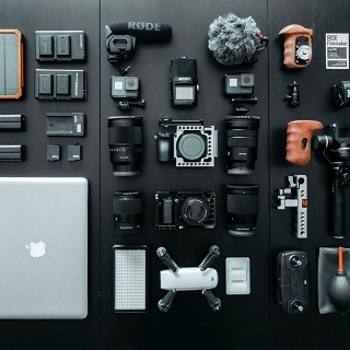 Photo de diversse accessoires de photographes